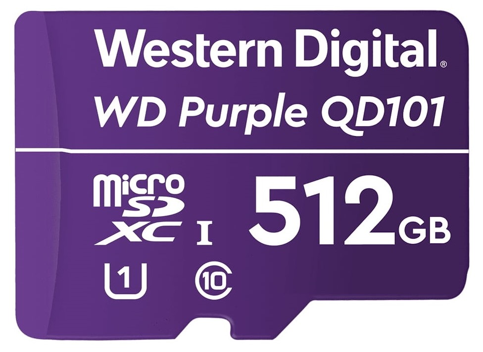 Karta pamieci Western Digital Purple microSDXC WDD512G1P0C 512 GB Class 10 Class U1